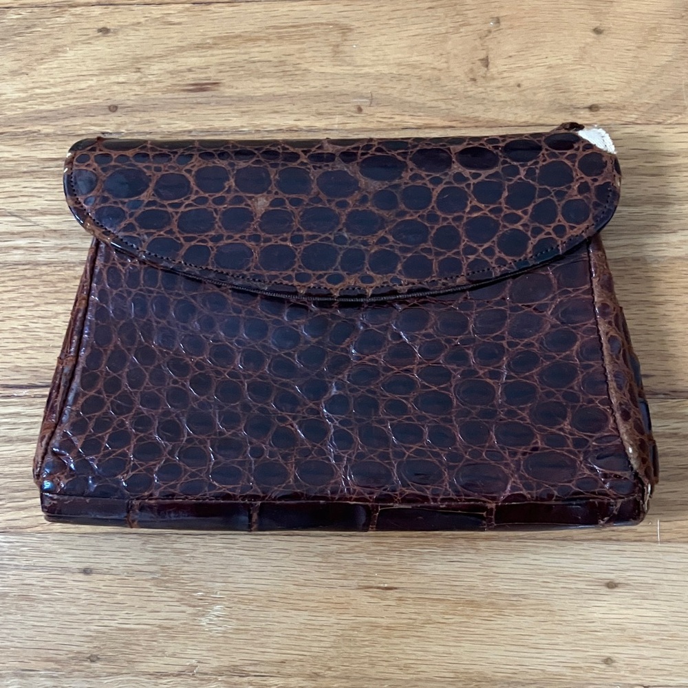 Vintage Lesco Crocodile Clutch